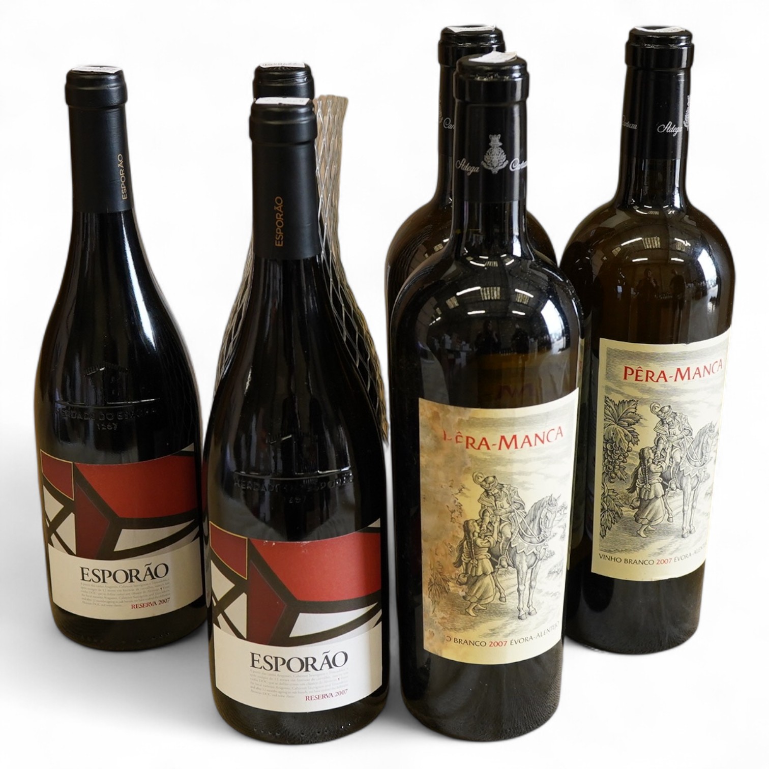 A mixed parcel of Portuguese Alentejo red and white wine